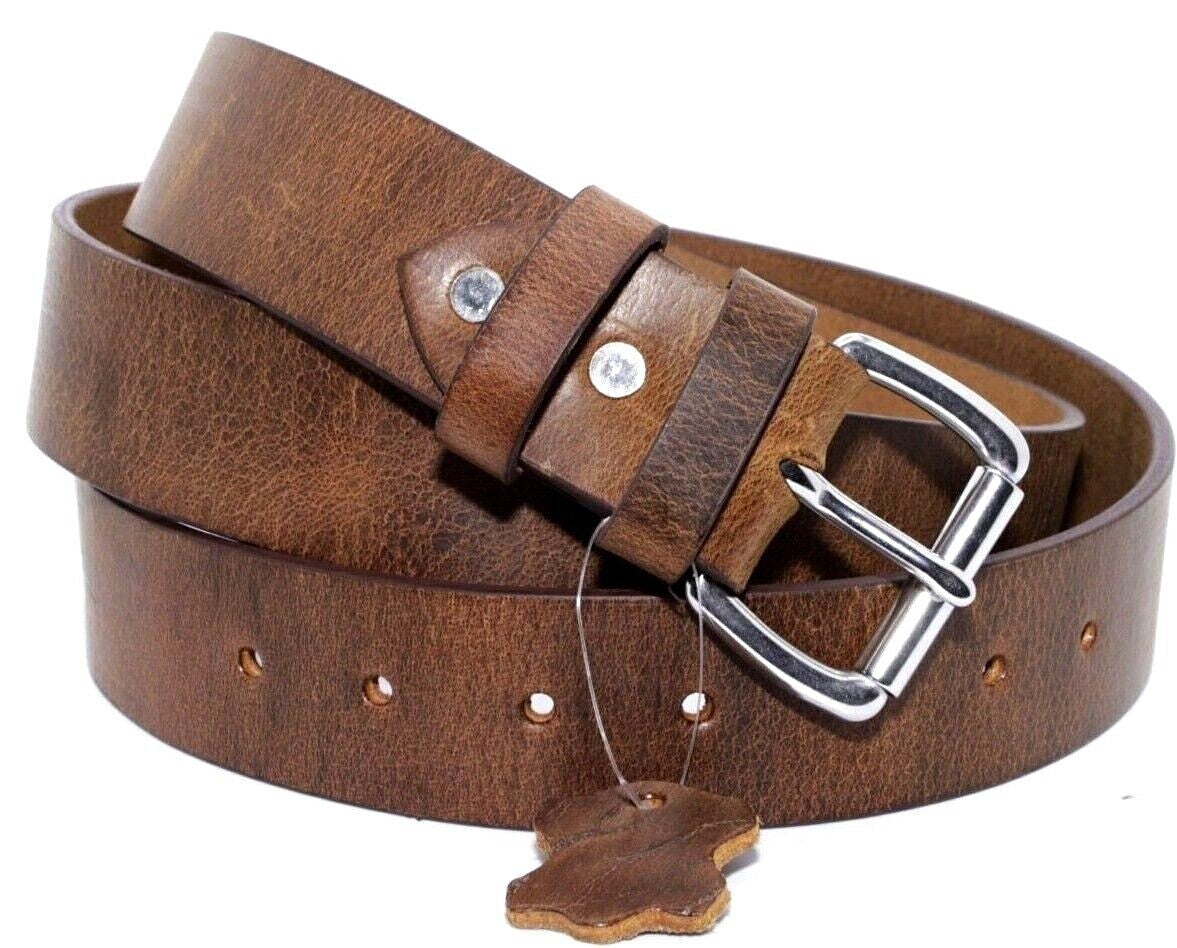 Amish Full-Grain Buffalo Belt — Made in USA