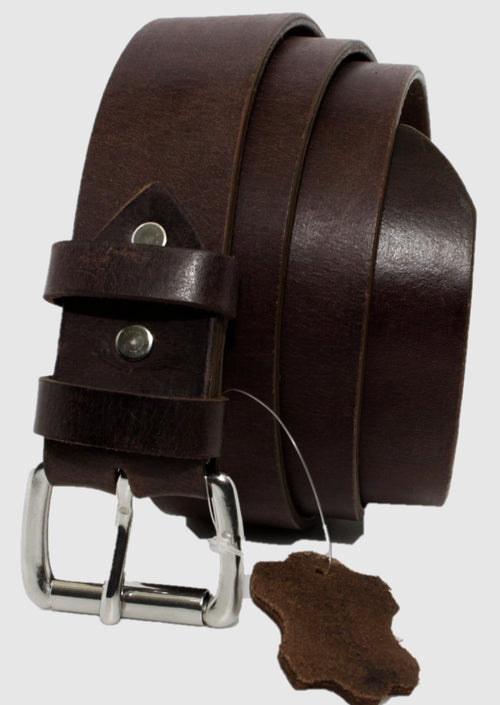Amish Full-Grain Buffalo Belt — Made in USA