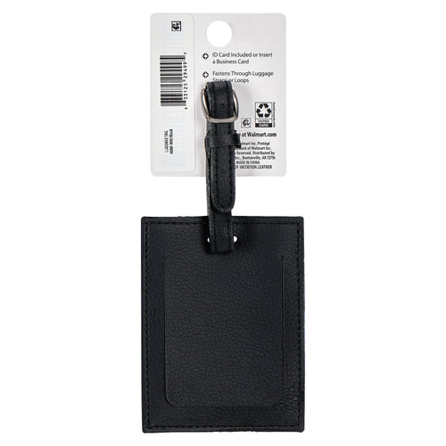 Pebble-Grain Luggage Tag — Privacy Cover