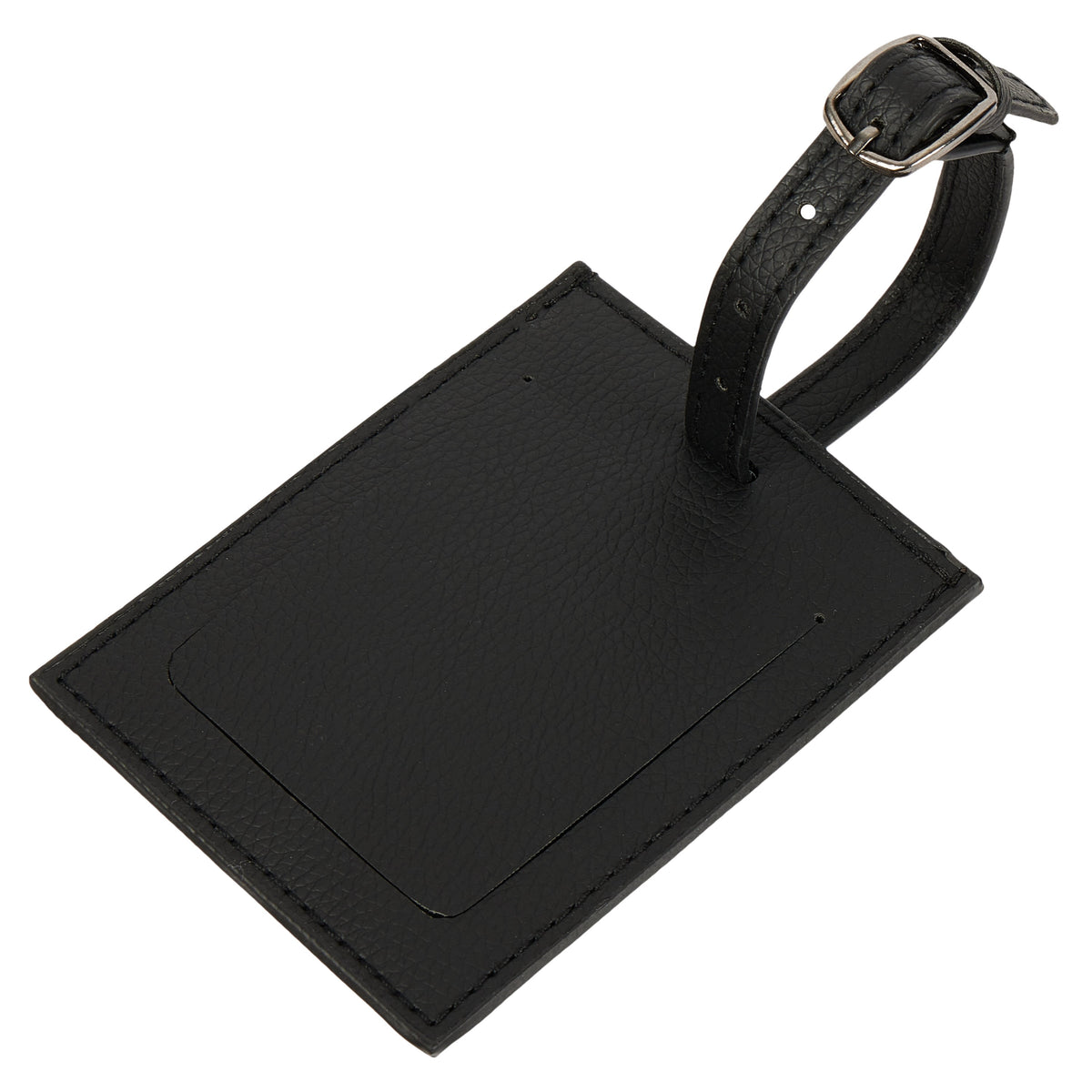 Pebble-Grain Luggage Tag — Privacy Cover