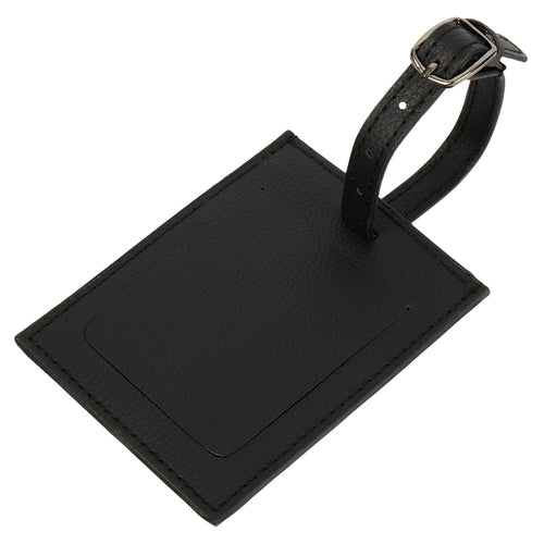 Pebble-Grain Luggage Tag — Privacy Cover