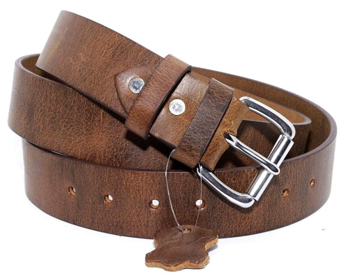 Amish Full-Grain Buffalo Belt — Made in USA