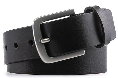 Full-Grain Leather Belt — Casual, 1.5 In