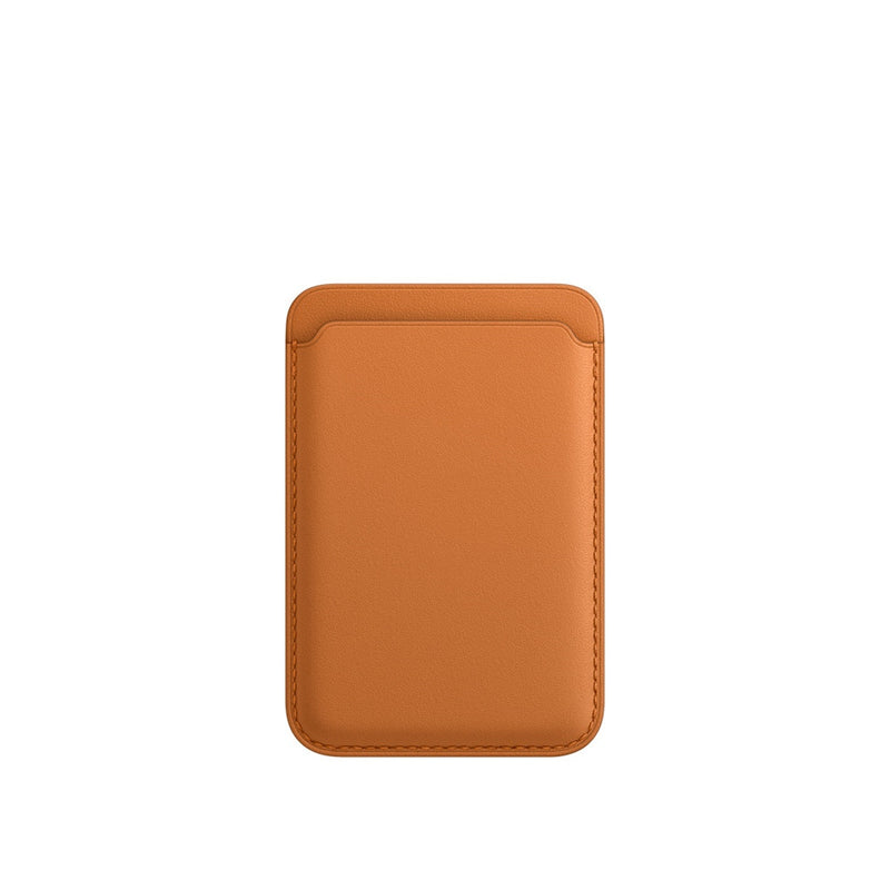 Magnetic phone wallet in Golden Brown