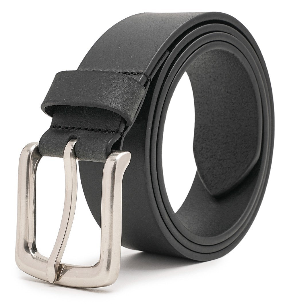 Full-Grain Leather Belt — Casual, 1.5 In