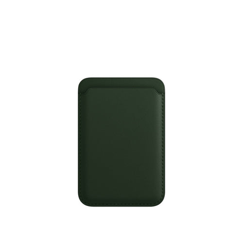 Magnetic phone wallet in Fir Green