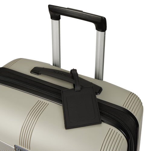 Pebble-Grain Luggage Tag — Privacy Cover
