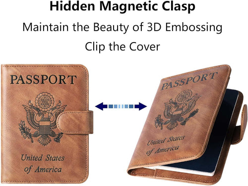 Airtag Passport Wallet — RFID, Tracker Slot