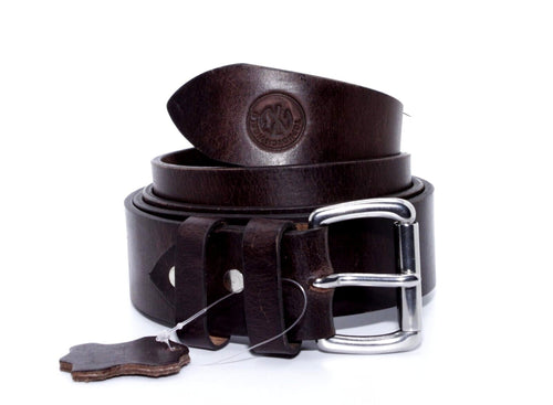 Amish Full-Grain Buffalo Belt — Made in USA