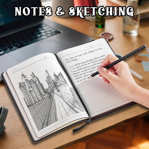 Softcover Journal — 300 Lined Pages, Vegan Leather