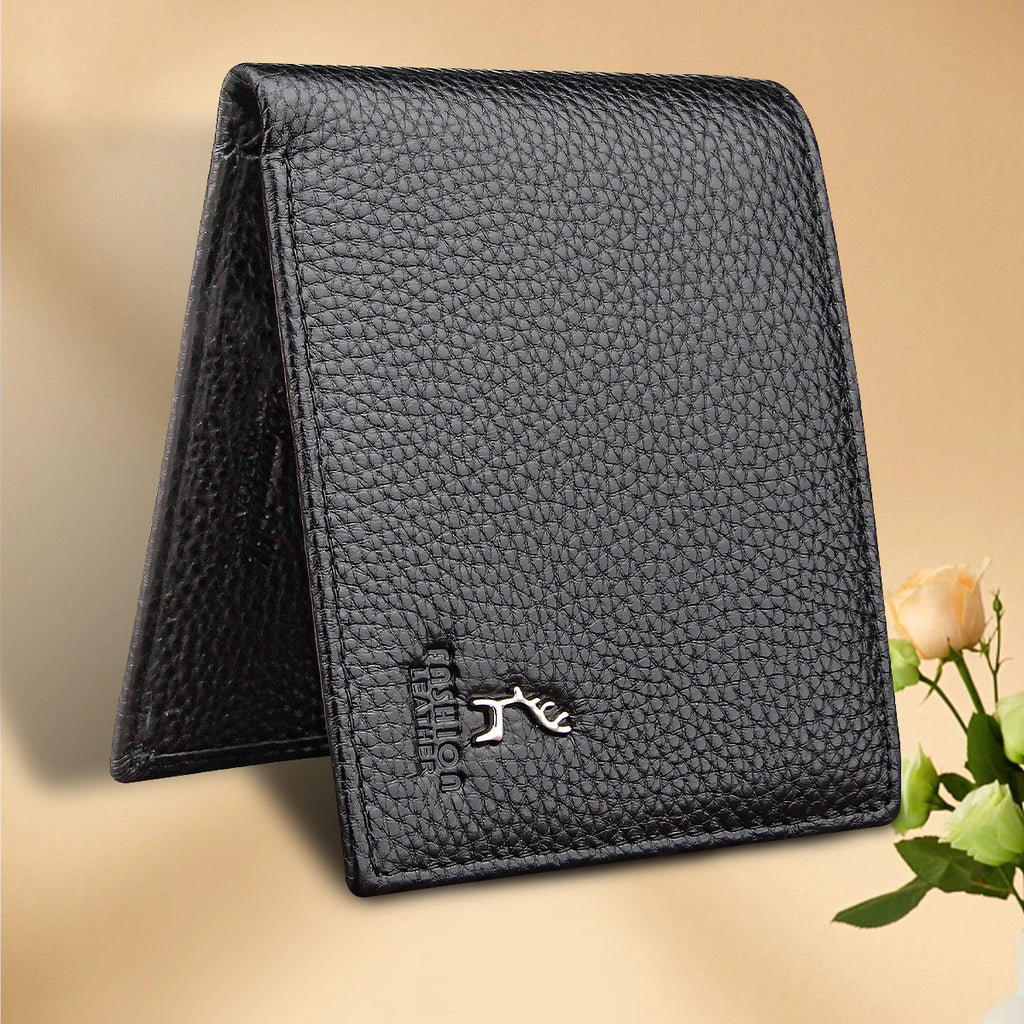 Slim bifold wallet, black
