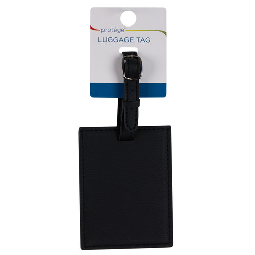 Pebble-Grain Luggage Tag — Privacy Cover