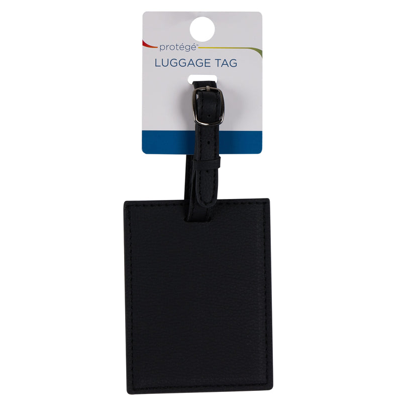 Pebble-Grain Luggage Tag — Privacy Cover