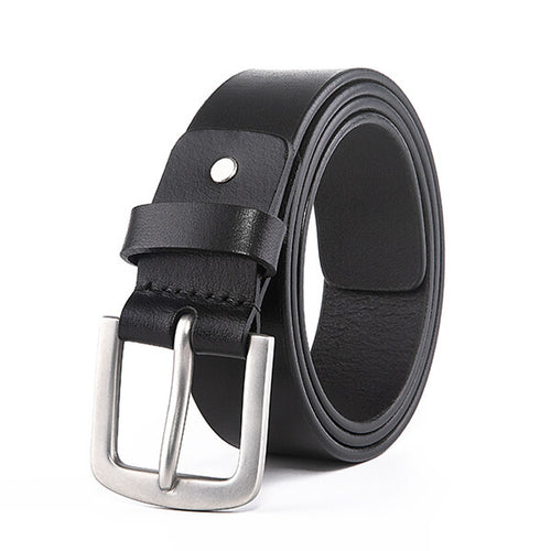 Full-Grain Leather Belt — Casual, 1.5 In