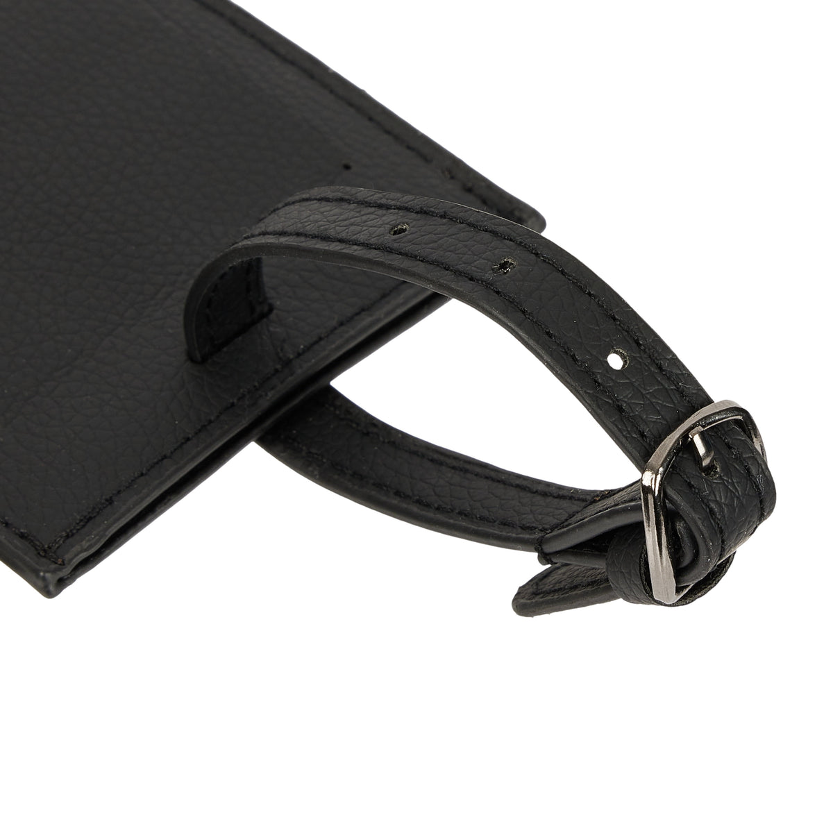 Pebble-Grain Luggage Tag — Privacy Cover