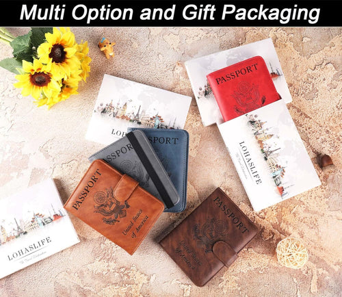 Airtag Passport Wallet — RFID, Tracker Slot