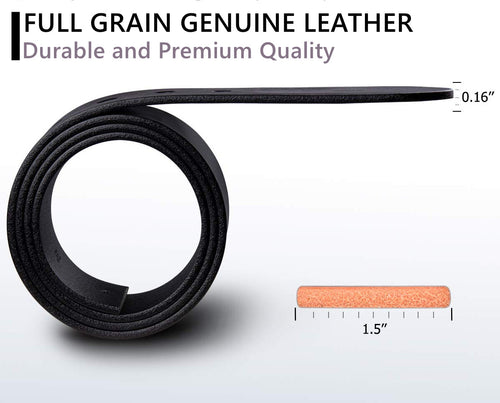 Full-Grain Leather Belt — Casual, 1.5 In