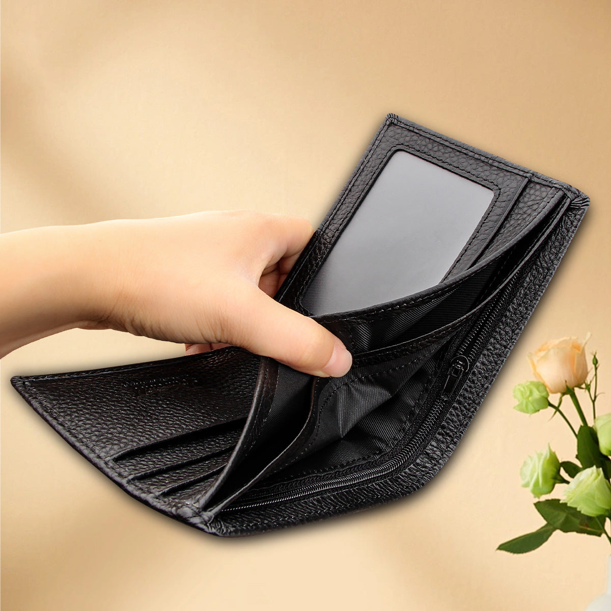 Coin pocket detail