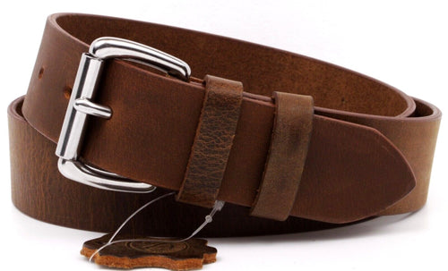 Amish Full-Grain Buffalo Belt — Made in USA