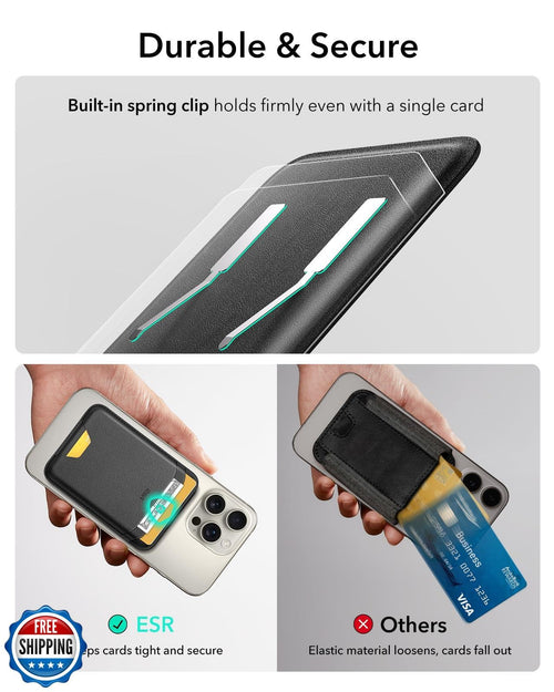 ESR MagSafe Wallet — 5 Cards, RFID, Vegan Leather