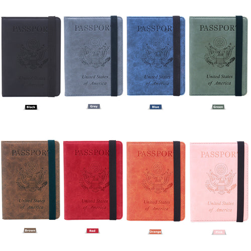 Slim Passport Wallet — RFID, Vegan Leather