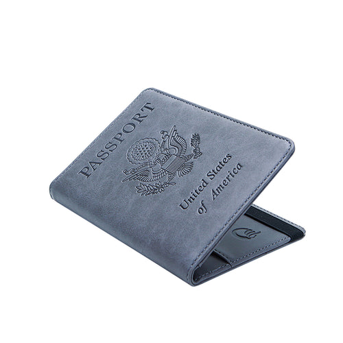 Slim Passport Wallet — RFID, Vegan Leather