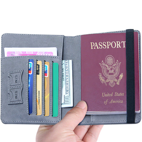 Slim Passport Wallet — RFID, Vegan Leather