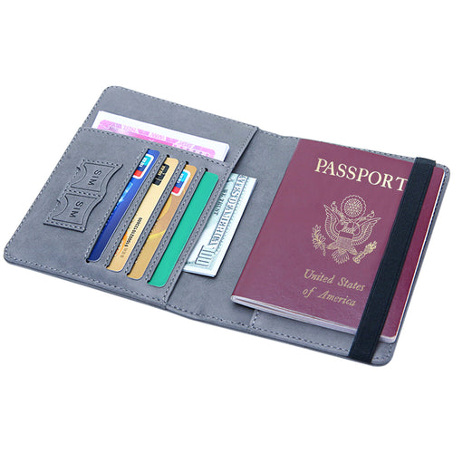 Slim Passport Wallet — RFID, Vegan Leather