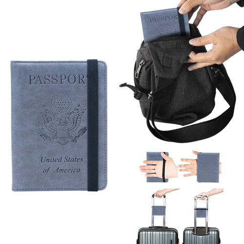 Slim Passport Wallet — RFID, Vegan Leather